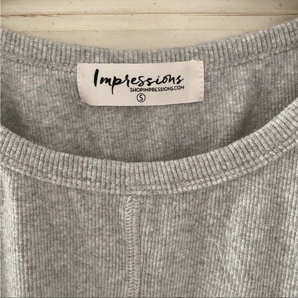 Vici Gray and Blue Ombre Tank Top - Picture 5 of 6